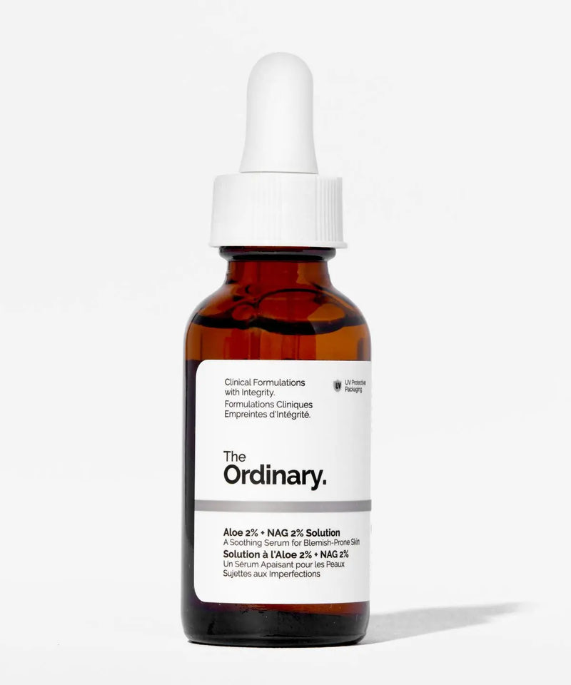The Ordinary Aloe 2% + NAG 2% Solution 30ml – for Post-Acne Marks & Redness