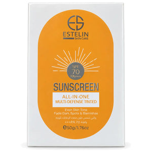 Estelin All-In-One Multi-Defense Tinted Sunscreen SPF 70 PA+++ 50g