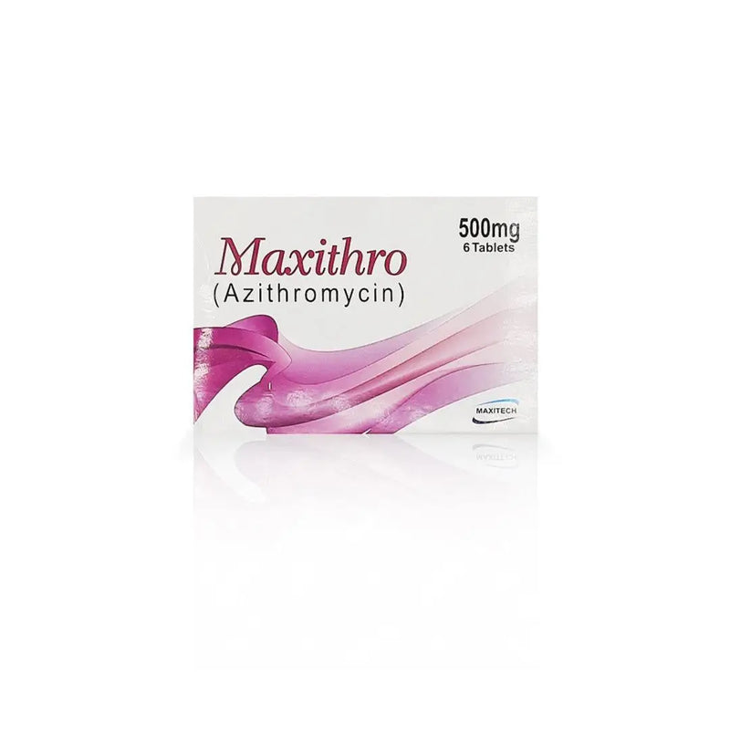 Maxithro Azithromycin 500mg Antibiotic Tablets for Bacterial Infections