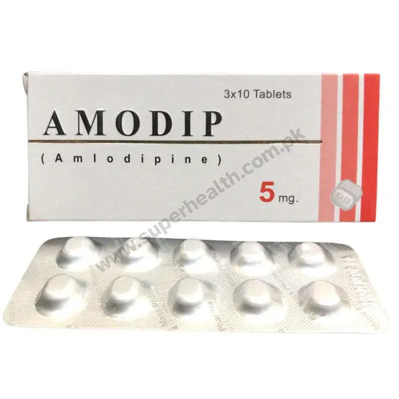 Amodip 5mg Tablets — Amlodipine Besylate for Hypertension & Angina