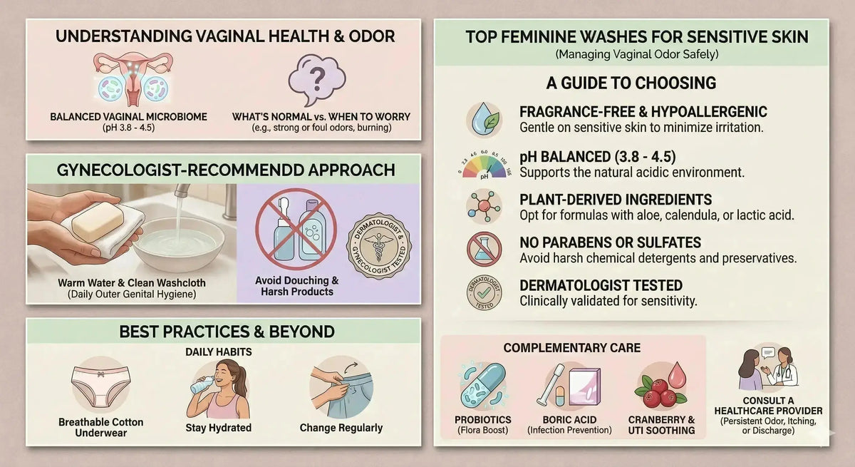 Best Feminine Washes for Sensitive Skin to Combat Vaginal Odor