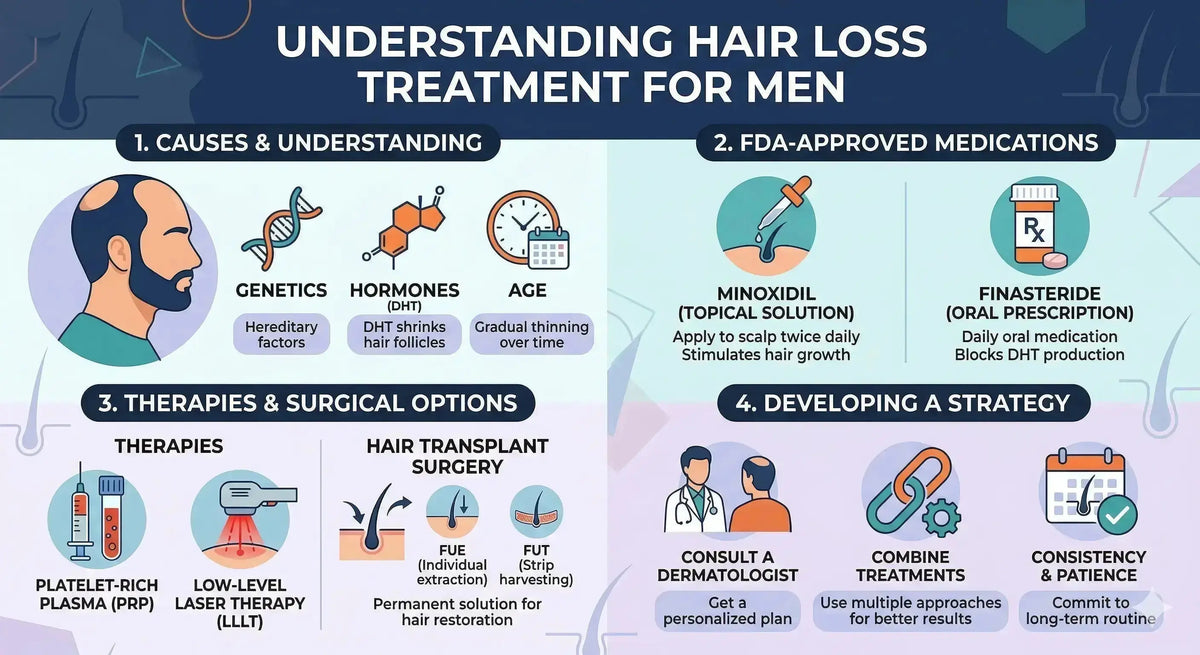 Hair Loss Treatment for Men: Proven Medications