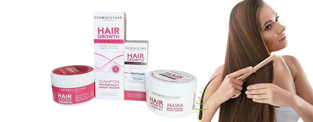 Dermofuture Hair Growth Series: Unlock Thicker, Fuller Hair in 4 Steps