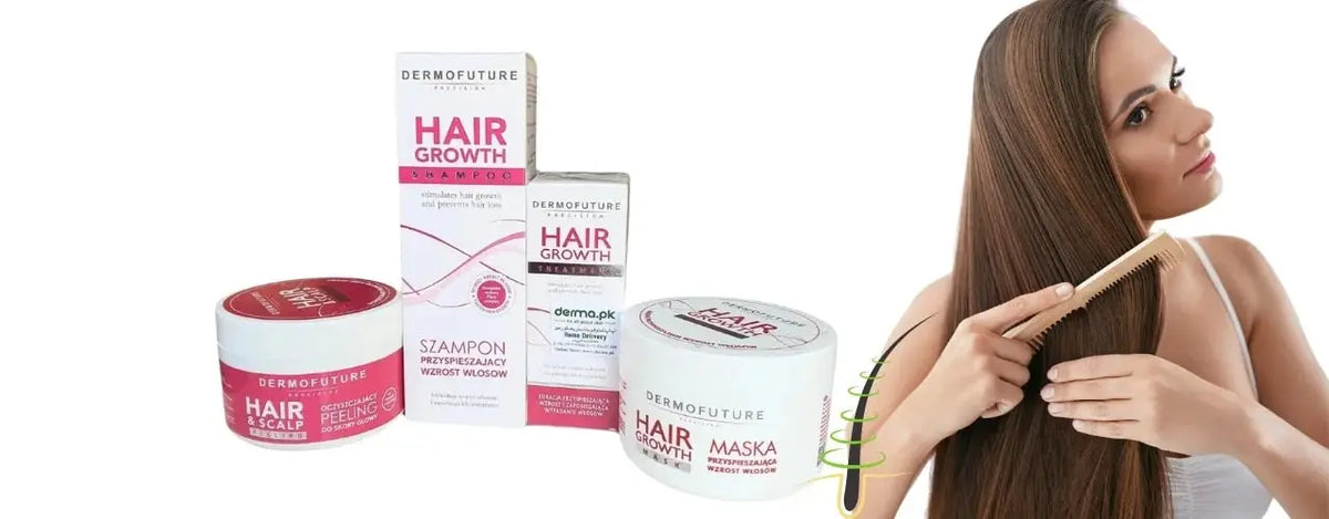 Dermofuture Hair Growth Series: Unlock Thicker, Fuller Hair in 4 Steps