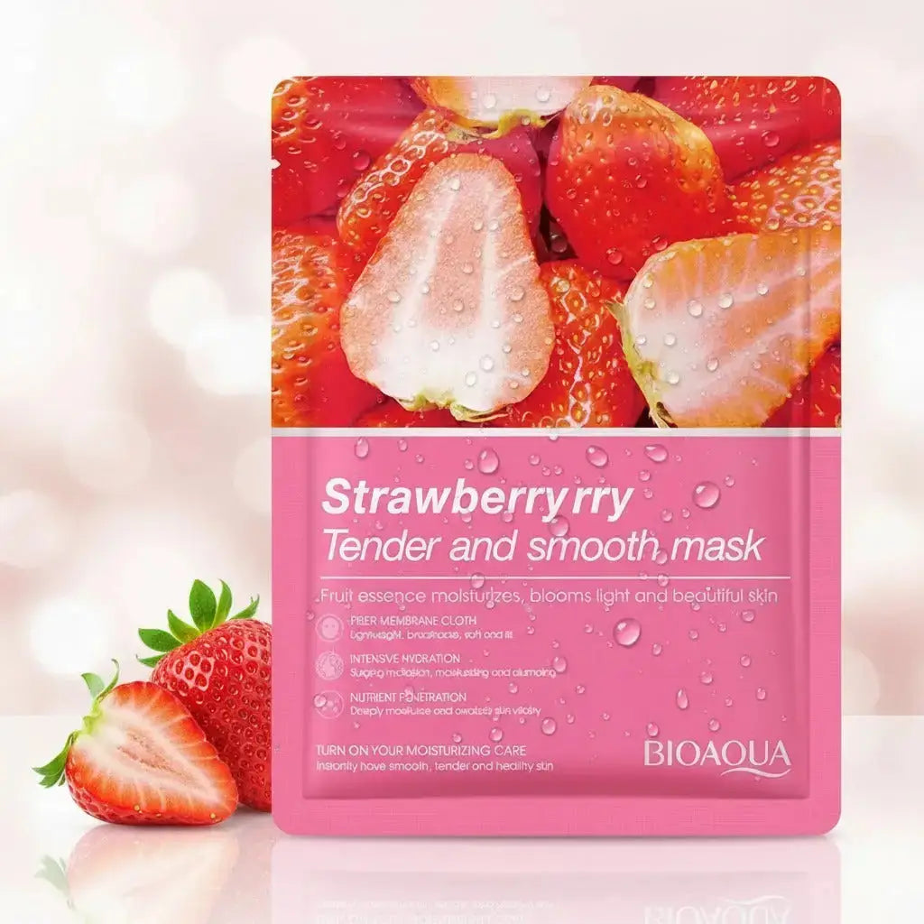 BioAqua Strawberry Facial Mask – Hydrating & Brightening Sheet Mask