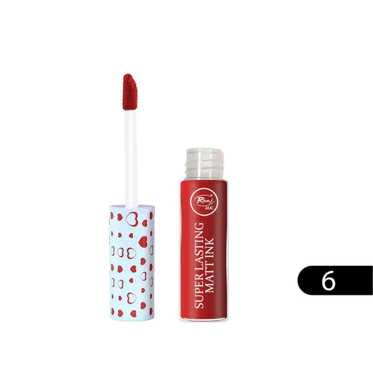 Rivaj Super Lasting Matte Ink Lip Gloss Shade 6 cool mauve-rosewood matte lip colour tube – Derma.pk Pakistan