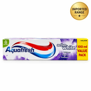 Aquafresh Active White Toothpaste 100ml Value Pack