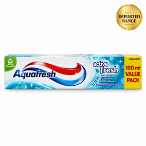 Aquafresh Active Fresh with Menthol Toothpaste 100ml Value Pack