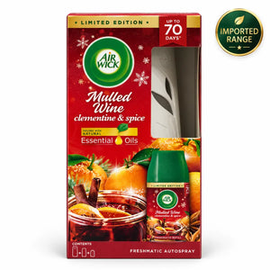 Air Wick Freshmatic Autospray Starter Set Mulled Wine Clementine & Spice (Device + Refill)