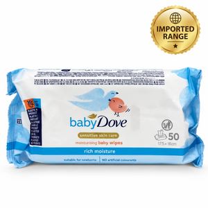 Baby Dove Sensitive Skin Care Moisturising Baby Wipes Rich Moisture 50 Pcs