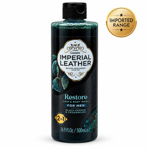 Imperial Leather For Men Restore Black Pepper & Cedarwood 2-in-1 Hair & Body Wash 500ml