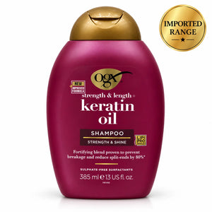 OGX Strength & Length+ Keratin Oil Shampoo 385ml