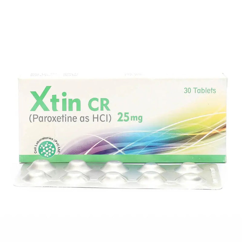 Xtin CR 25mg Tablets – Paroxetine Controlled Release for Depression & Anxiety