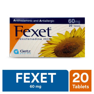 Fexet Tablets 60Mg – Fexofenadine for Allergy Relief