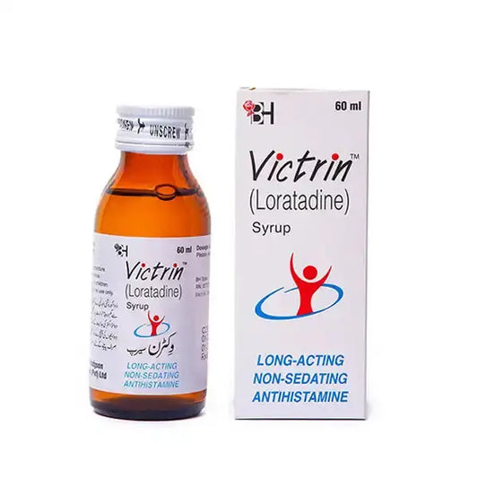 Victrin Syrup – Loratadine for Allergy & Flu Relief – Available in Pakistan