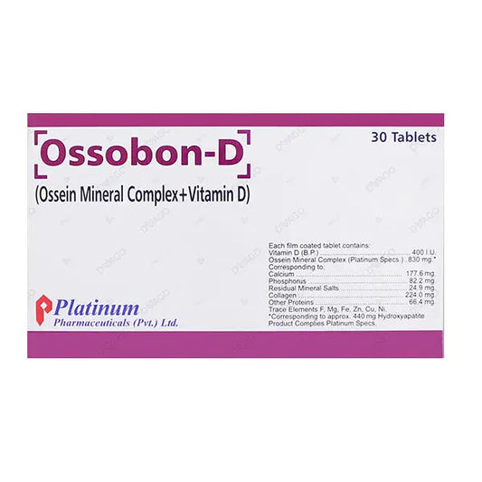 Ossobon D Tablets — Calcium & Vitamin D Bone Support – Available in Pakistan