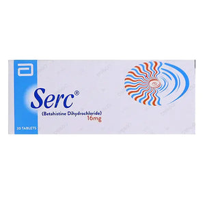Serc Tablets 16mg – Betahistine for Vertigo & Ménière's Disease Relief
