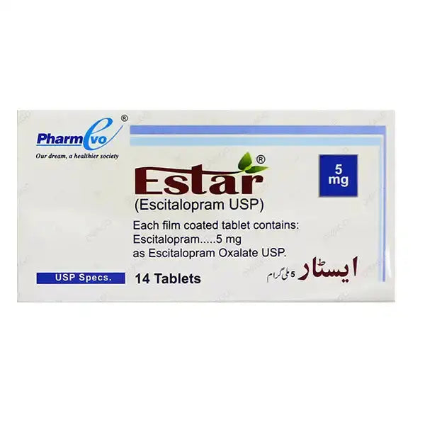 Estar Tablets 5Mg – Escitalopram for Depression Treatment