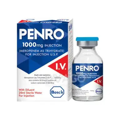 Penro IV Injection 1000mg — Meropenem – Available in Pakistan
