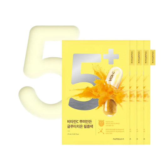 Numbuzin No.5+ Vitamin Spotlight Sheet Mask – front of packaging