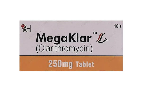 Megaklar 250mg Tablet