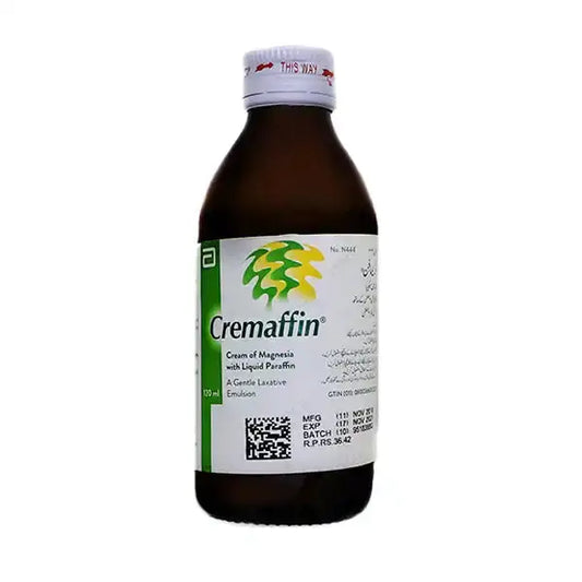 Cremaffin Emulsion 120ml ��� Laxative for Constipation & Acidity Relief