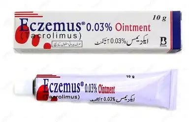 Eczemus Ointment 0.03% 10g – Tacrolimus for Eczema & Atopic Dermatitis