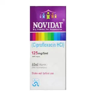 Novidat 60ml Suspension 125mg/5ml ��� Ciprofloxacin for Bacterial Infections