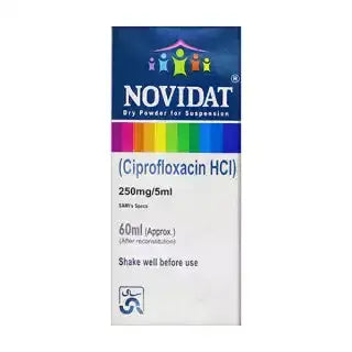 Novidat 60ml Suspension 250mg/5ml ��� Ciprofloxacin for Bacterial Infections