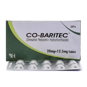 Co-Baritec Tablets 20/12.5mg – Olmesartan & Hydrochlorothiazide for Hypertension