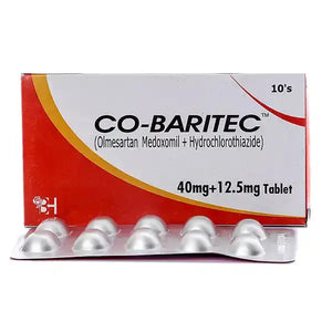 Co-Baritec Tablets 40/12.5mg – Olmesartan & Hydrochlorothiazide for Hypertension
