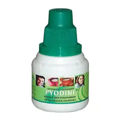 Pyodine Mouthwash 0.1% 60ml Povidone-Iodine