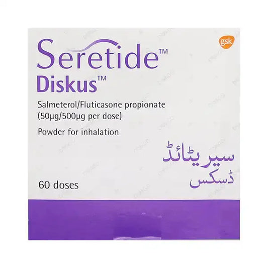 Seretide Diskus 50/500μg 60 Doses Inhaler – Asthma & COPD Treatment
