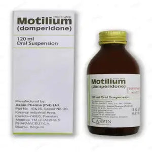 Motilium 120ml Suspension 5mg/5ml – Domeperidone for Nausea and Vomiting Relief