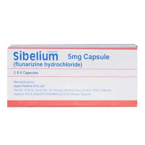 Sibelium Capsules 5mg - Migraine and Vertigo Treatment with Flunarizine