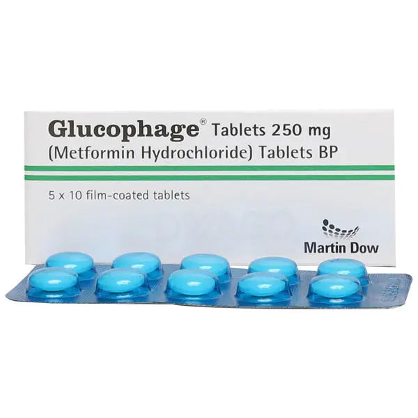 GLUCOPHAGE 250MG Tab 50's (Metformin) MERCK SERONO LTD