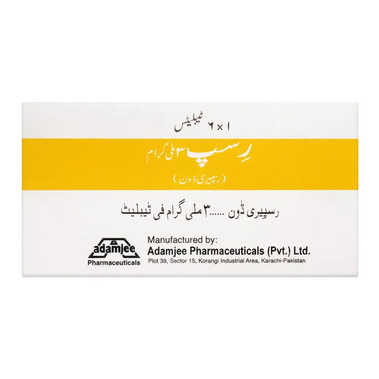 Risp 3mg Risperidone Tablets — Schizophrenia Maintenance Treatment | Derma.pk
