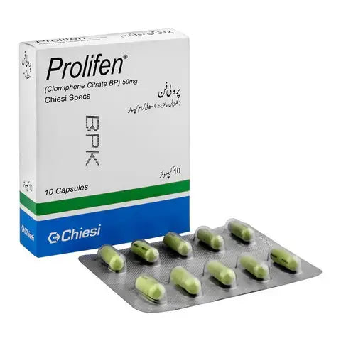 Prolifen Capsules 50mg – Clomiphene Citrate for Female Infertility