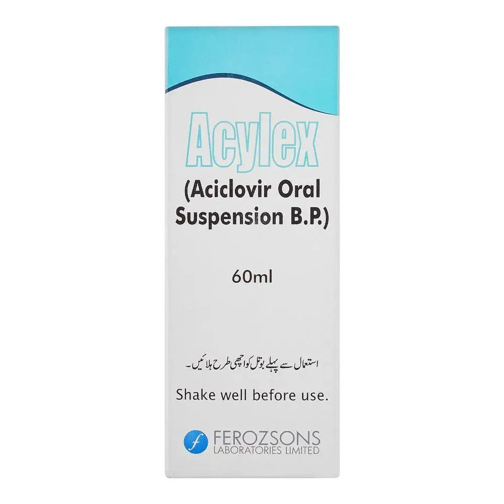 Acylex Suspension 60ml ��� Treatment for Chickenpox and Herpes Infections