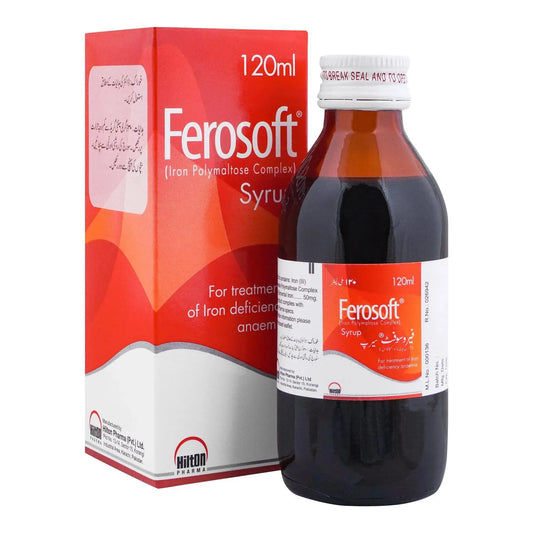 Ferosoft Syrup 120ml – Ferrous Fumarate Iron Supplement for Anaemia – Available in Pakistan