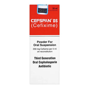 Cefspan DS 30ml Suspension 200mg – Cefixime for Bacterial Infections