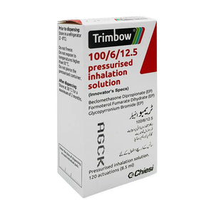 Trimbow Inhaler 100/6/12.5mcg Beclomethasone Formoterol