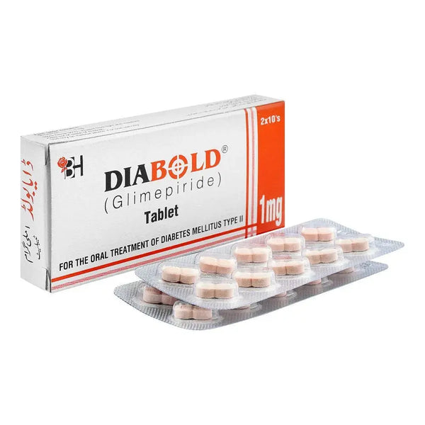 DIABOLD Tablet 1MG 20's (Glimepiride) barrett hodgson
