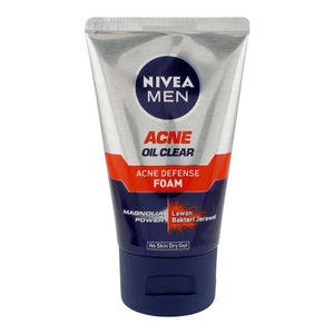 Nivea Men Acne Control Brightening Facial Foam 100ml – For Oily & Acne-Prone Skin