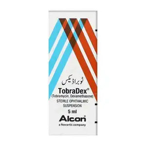 Tobradex Eye Drops 0.1/0.3% 5ml – Tobramycin Dexamethasone – Available in Pakistan