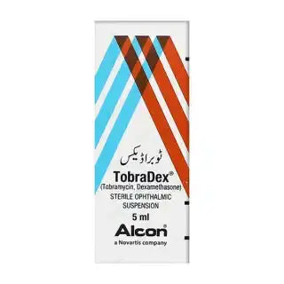 Tobradex Eye Drops 0.1/0.3% 5ml – Tobramycin Dexamethasone – Available in Pakistan