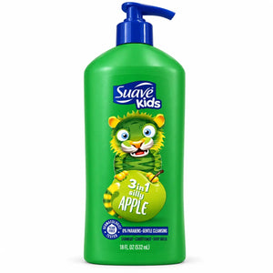 Suave Kids 3-in-1 Silly Apple Shampoo, Conditioner & Body Wash 532ml