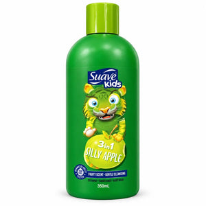 Suave Kids 3-in-1 Silly Apple Shampoo, Conditioner & Body Wash 350ml