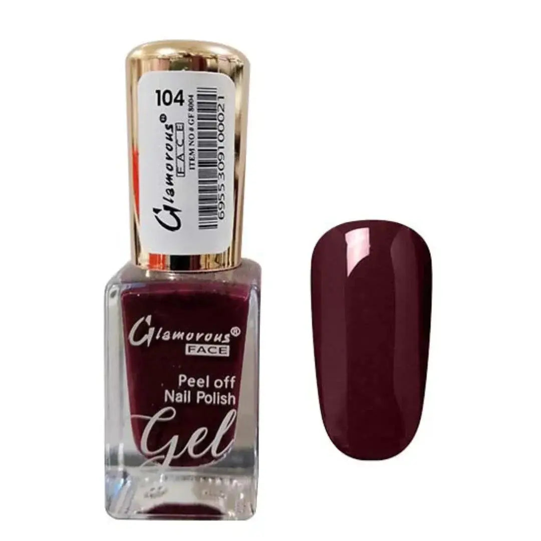 Glamorous Face Gel Peel Off Nail Polish - Shade 104