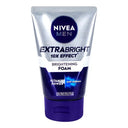 Nivea Men Extra Bright 10X Effect Brightening Foam Face Wash, For All Skin Types, 100g photo 1